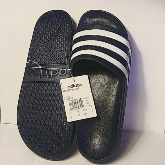 MEN Adidas Adilette Aqua Slide Sandals size 10 NWT - Picture 4 of 10